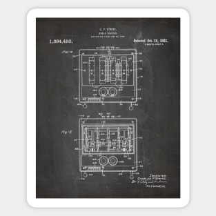 Toaster Patent - Baker Chef Kitchen Diner Décor Art - Black Chalkboard Sticker